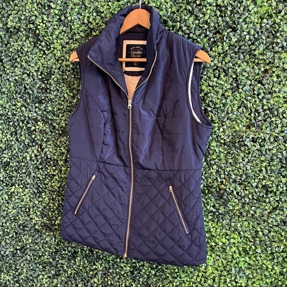NWOT Navy Cavalini Vest - Picture 3 of 11